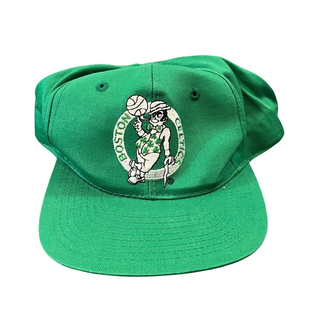 Twins Boston Celtics Hat Mens OSFA Green Snapback NBA Basketball Lucky Logo